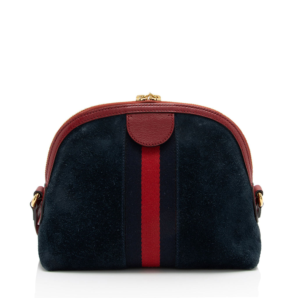 Gucci Suede Ophidia Dome Small Shoulder Bag (SHF-DKjfM3)