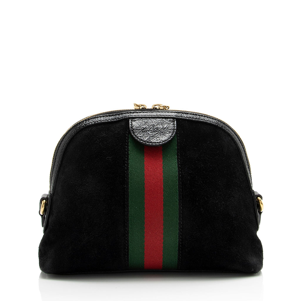 Gucci Suede Ophidia Dome Small Shoulder Bag (SHF-BDjB7x)