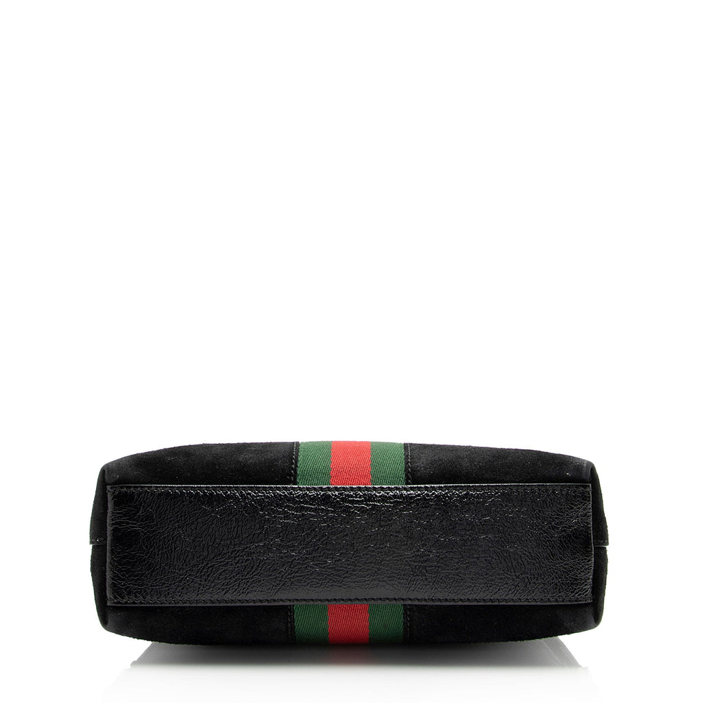 Gucci Suede Ophidia Dome Small Shoulder Bag (SHF-BDjB7x)