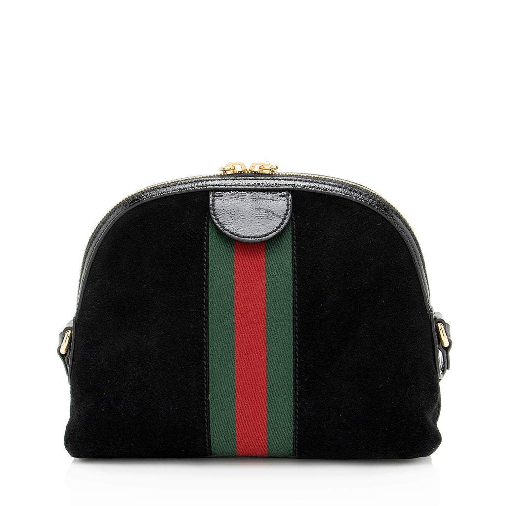 Gucci Suede Ophidia Dome Small Shoulder Bag