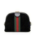 Gucci Suede Ophidia Dome Small Shoulder Bag