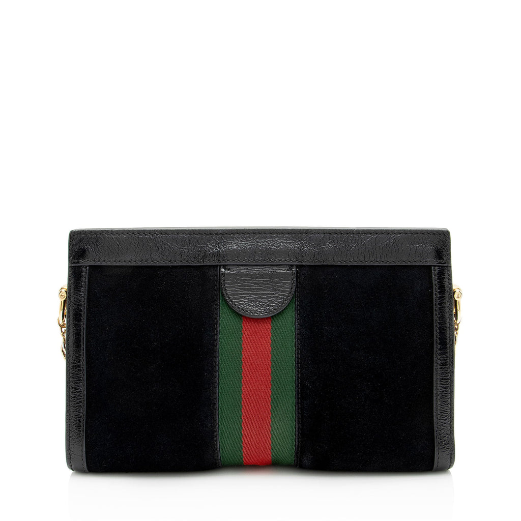 Gucci Suede Ophidia Medium Chain Shoulder Bag