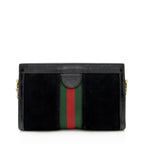 Gucci Suede Ophidia Medium Chain Shoulder Bag