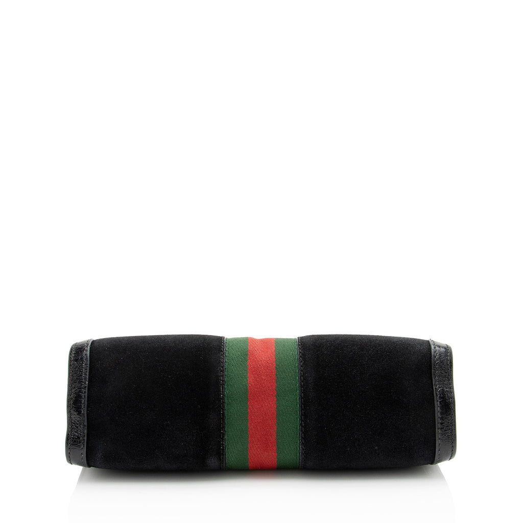 Gucci Suede Ophidia Medium Chain Shoulder Bag