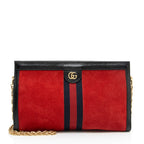 Gucci Suede Ophidia Medium Shoulder Bag (SHF-HxLkSO)
