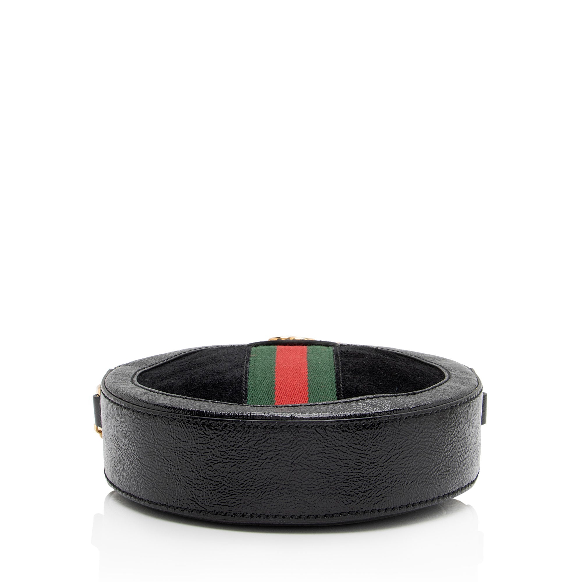Gucci Suede Ophidia Round Mini Shoulder Bag (SHF-8Zp3I1)