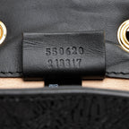 Gucci Suede Patent Leather Ophidia Mini Bucket Bag (SHF-22971)