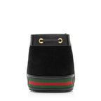 Gucci Suede Patent Leather Ophidia Mini Bucket Bag (SHF-23883)