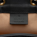 Gucci Suede Patent Leather Ophidia Mini Bucket Bag (SHF-2h2Hru)