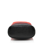 Gucci Suede Patent Leather Ophidia Small Bucket Bag