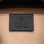 Gucci Suede Patent Leather Ophidia Small Bucket Bag
