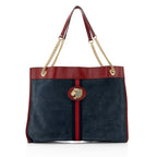 Gucci Suede Rajah Large Tote (SHF-22170)
