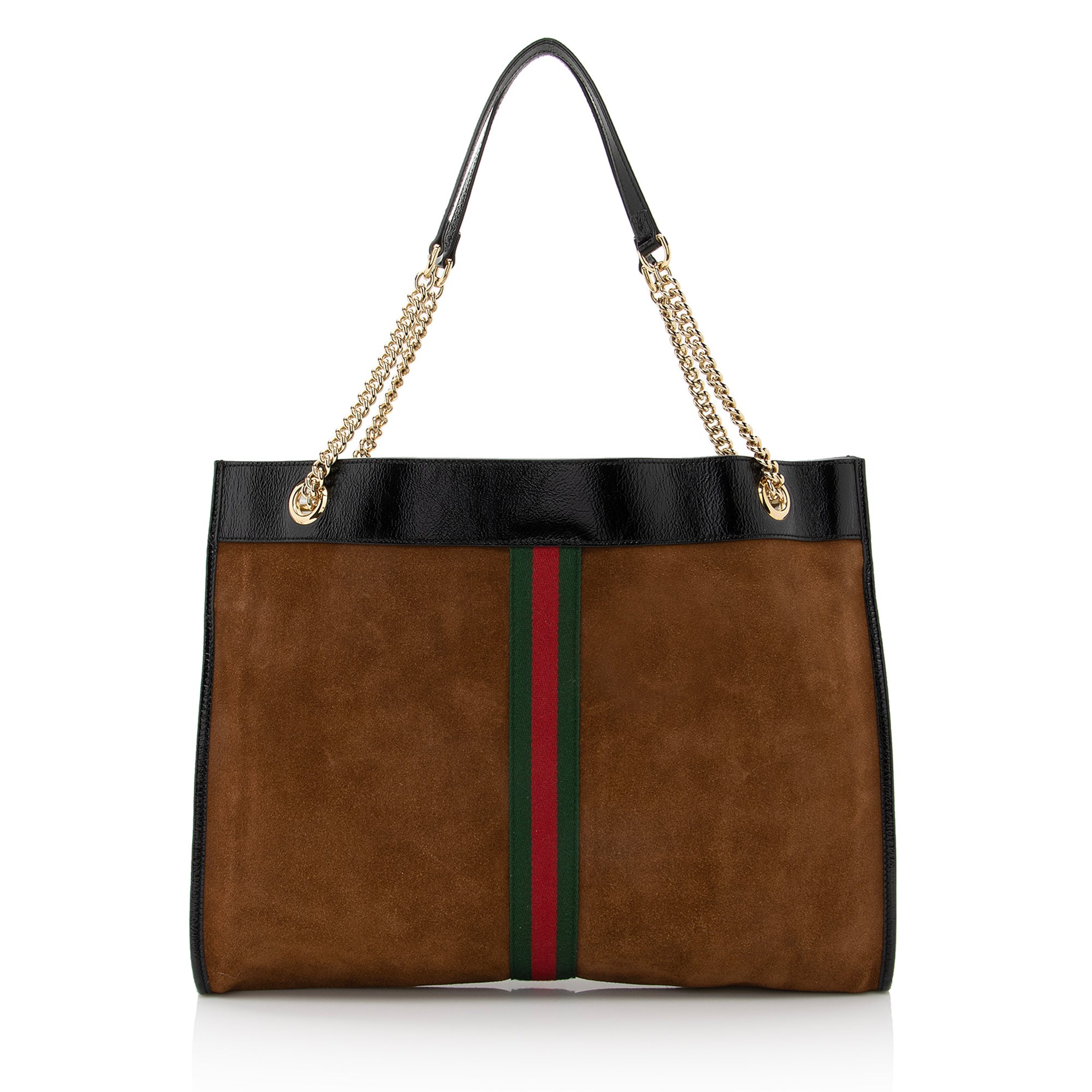 Gucci Suede Rajah Large Tote (SHF-22508)