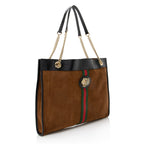 Gucci Suede Rajah Large Tote (SHF-22508)