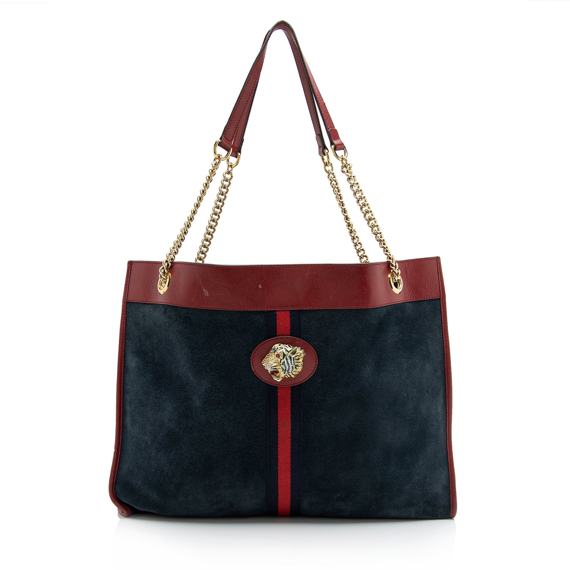 Gucci Suede Rajah Large Tote (SHF-23682)