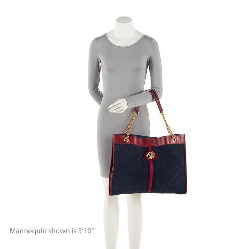 Gucci Suede Rajah Large Tote (SHF-23682)