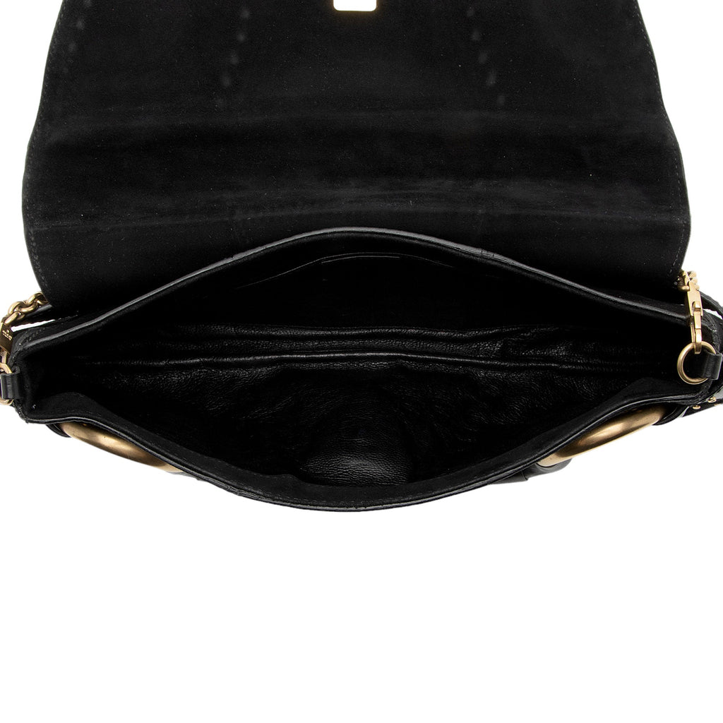 Gucci Suede Studded Horsebit Clutch (SHF-myTX76)