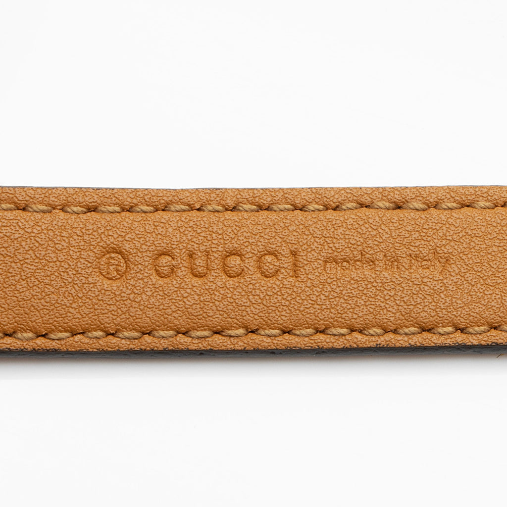 Gucci Suede Torchon GG Skinny Belt - Size 32 / 80 (SHF-LazQUS)