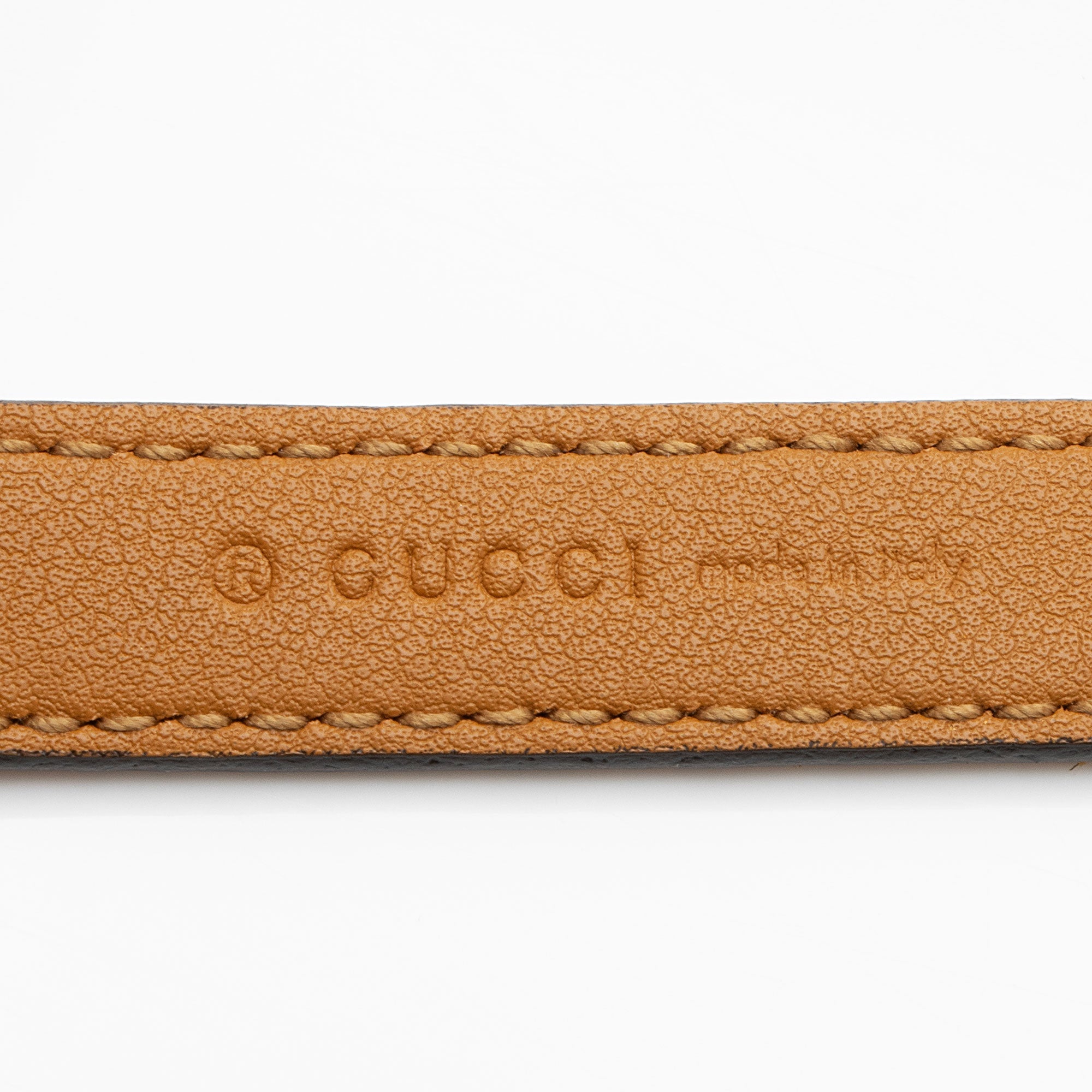 Gucci Suede Torchon GG Skinny Belt - Size 32 / 80 (SHF-LazQUS)