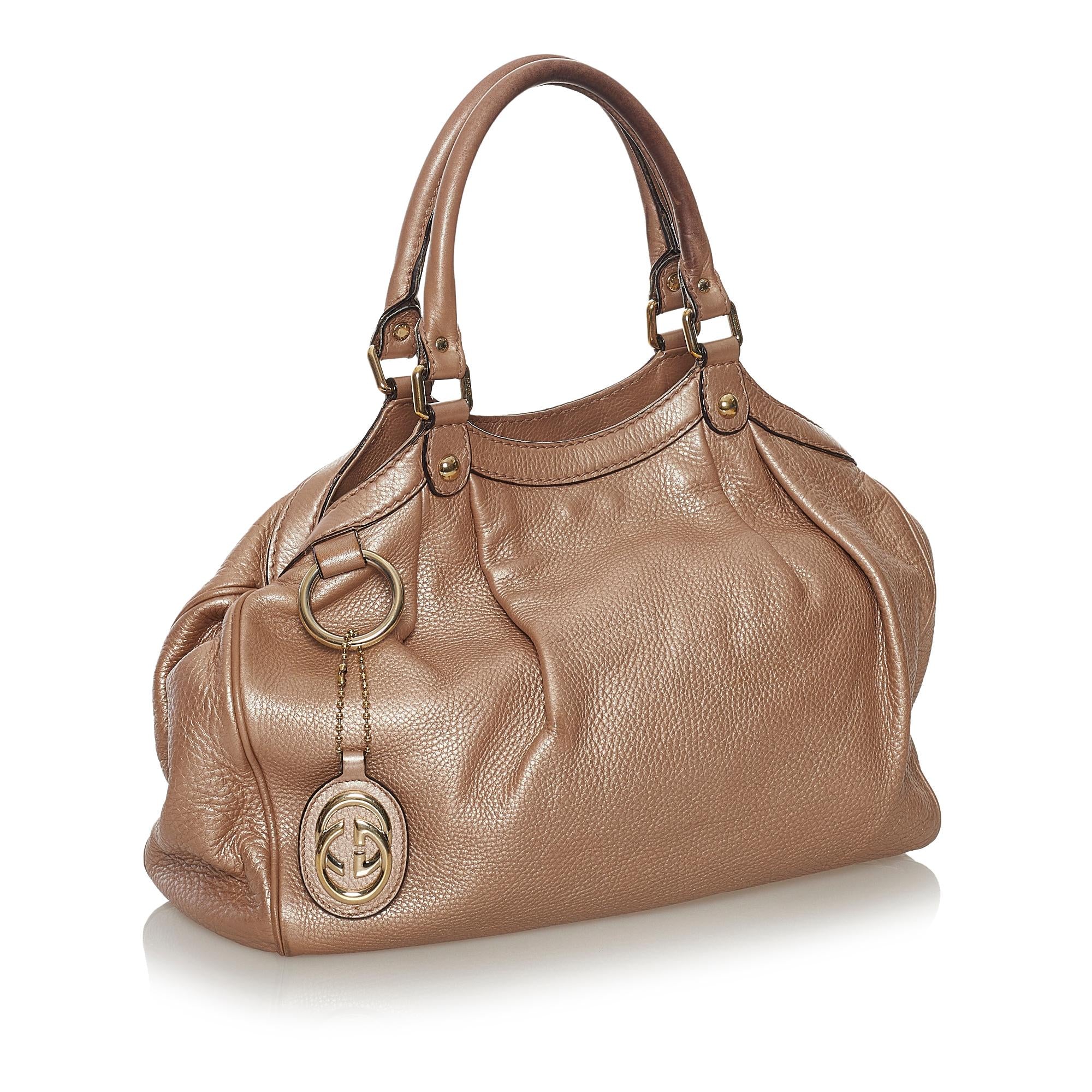 Gucci Sukey Leather Tote Bag (SHG-33713)