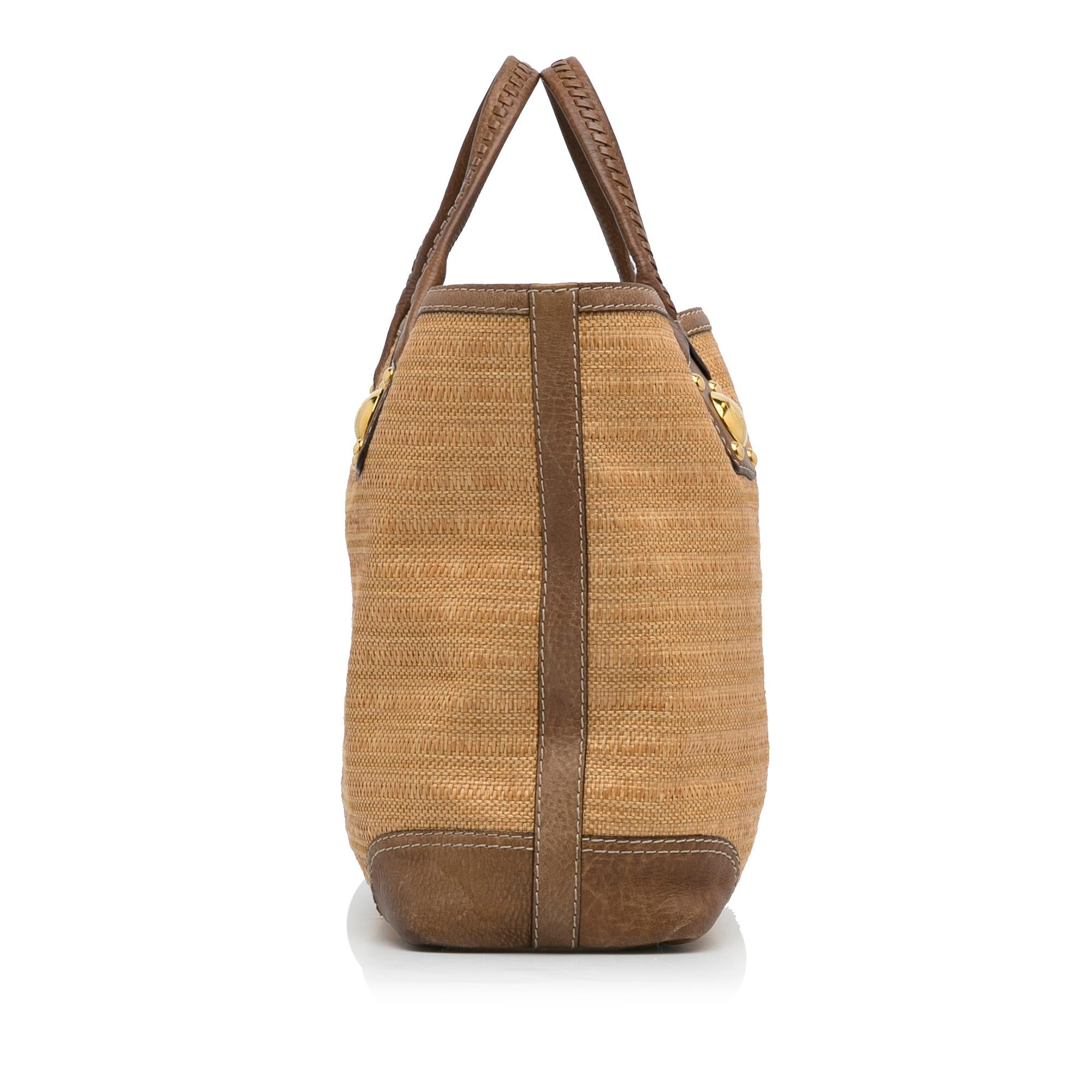 Gucci Sunset Straw Tote Bag (SHG-fPDmkH)