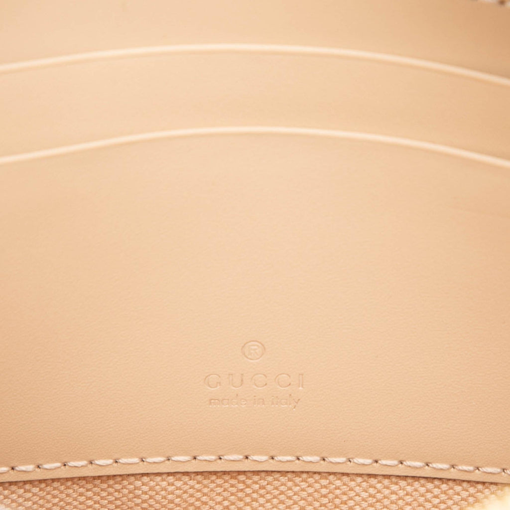 Gucci Super Mini GG Debossed Calf Chain Wallet