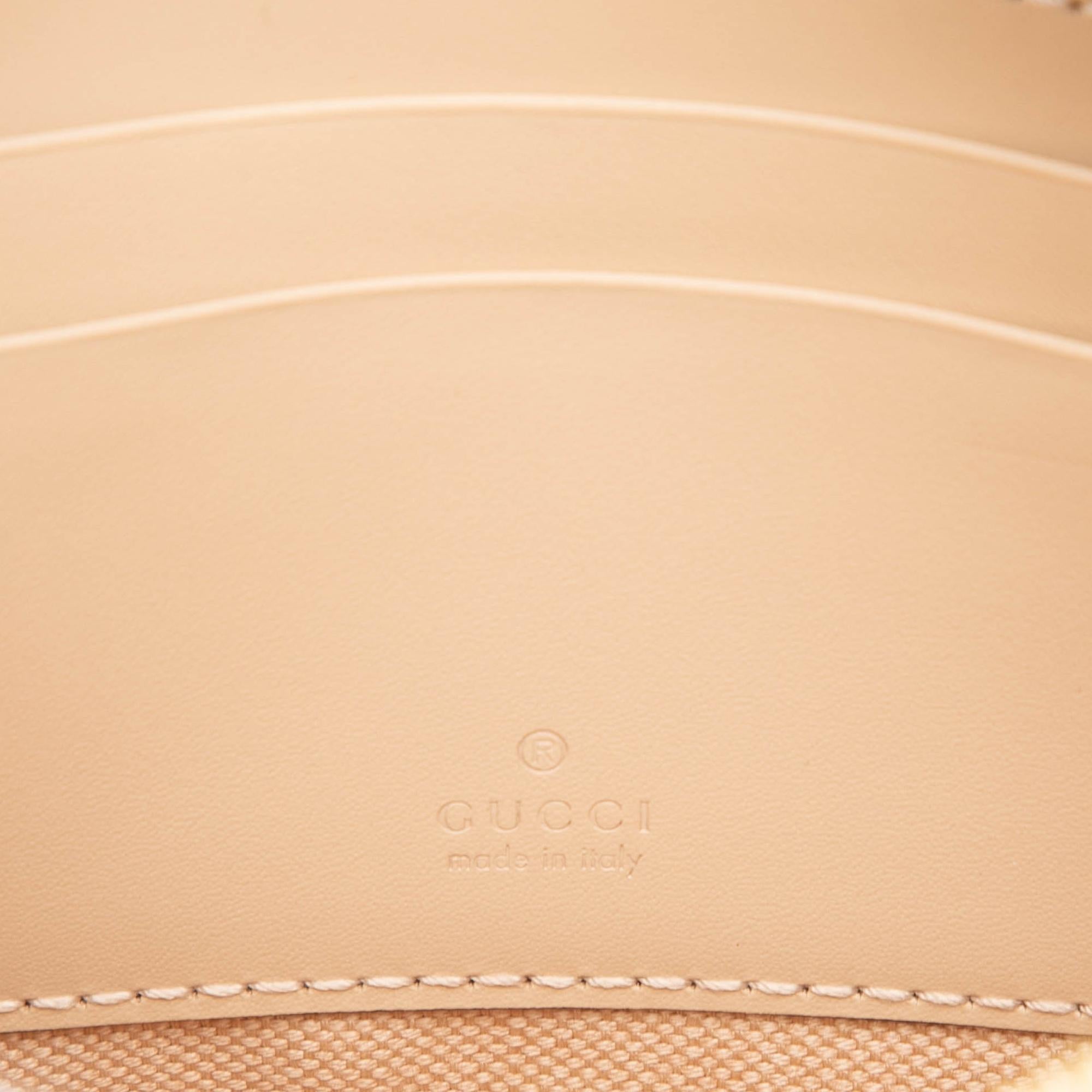Gucci Super Mini GG Debossed Calf Chain Wallet