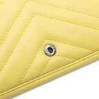 Gucci Super Mini GG Marmont Leather Matelasse Flap Crossbody