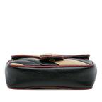 Gucci Super Mini GG Marmont Matelasse Leather Torchon Flap Crossbody