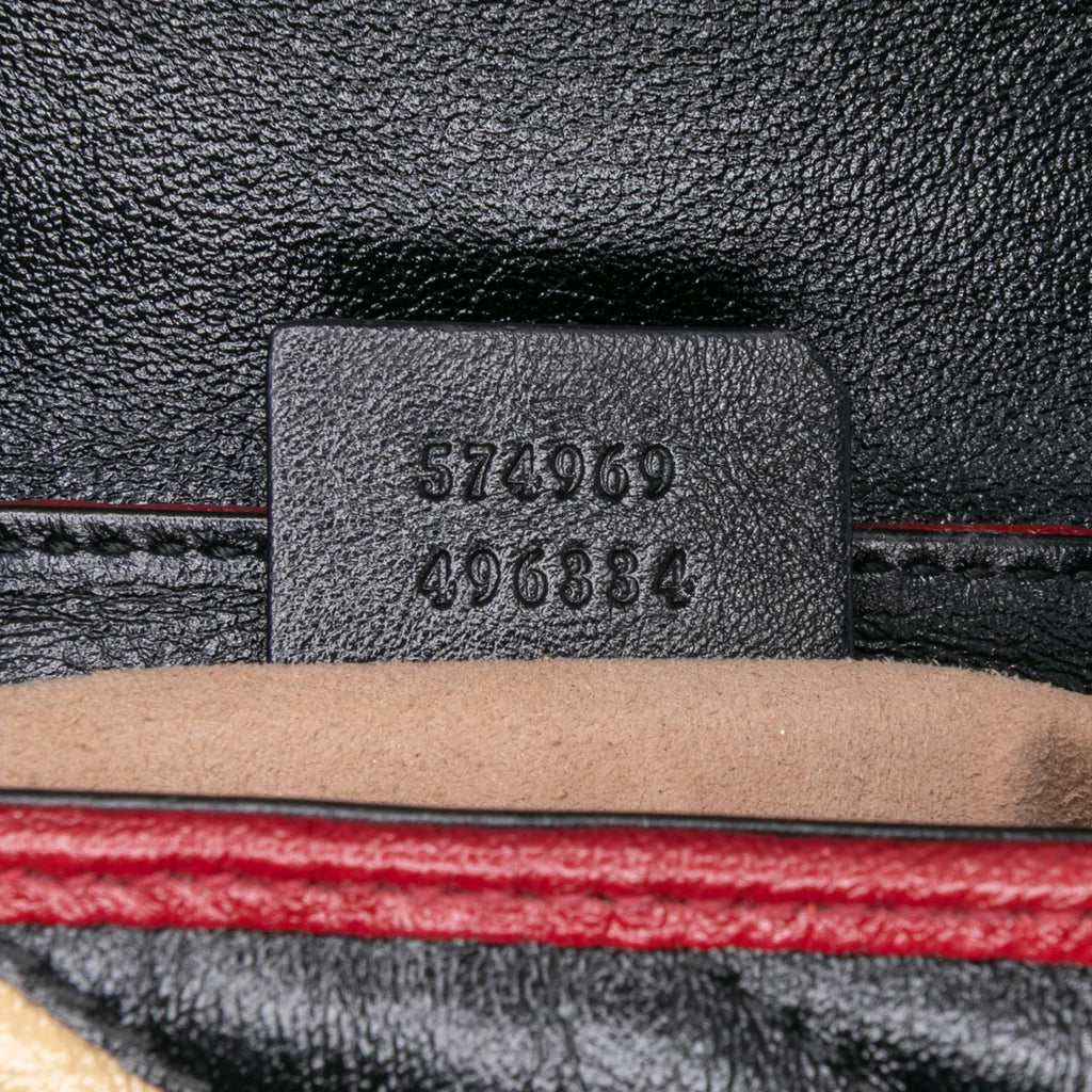 Gucci Super Mini GG Marmont Matelasse Leather Torchon Flap Crossbody