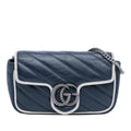 Gucci Super Mini GG Marmont Matelasse Leather Torchon Flap Crossbody