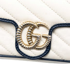 Gucci Super Mini GG Marmont Matelasse Leather Torchon Flap Crossbody