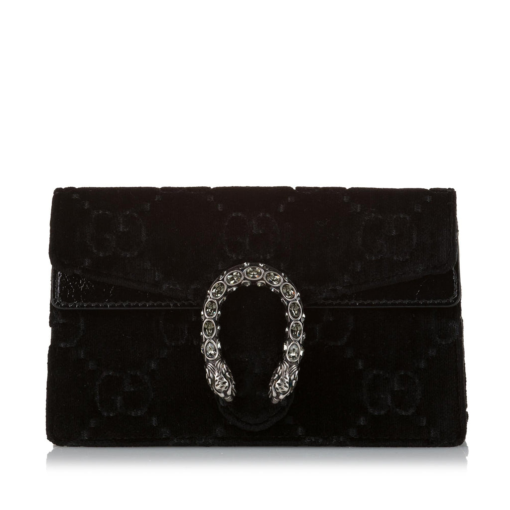Gucci Super Mini GG Velvet Dionysus Crossbody Bag (SHG-34523)