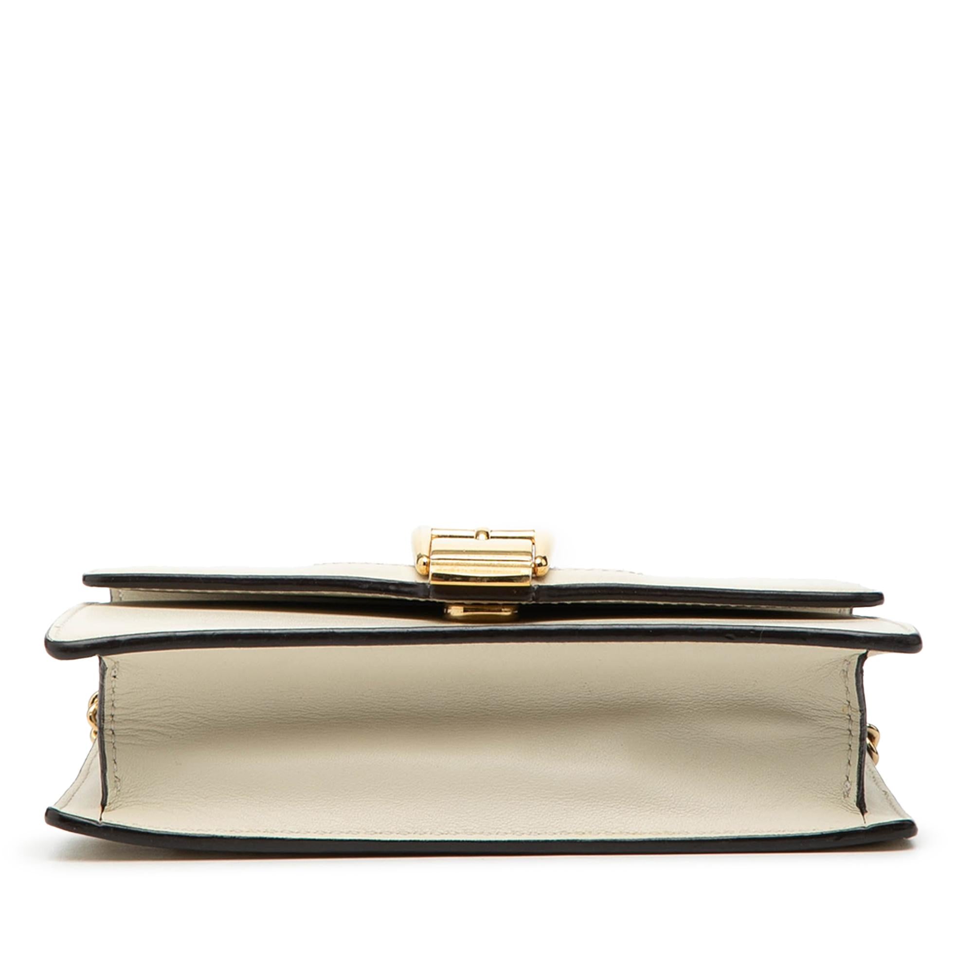Gucci Super Mini Leather Sylvie Chain Crossbody