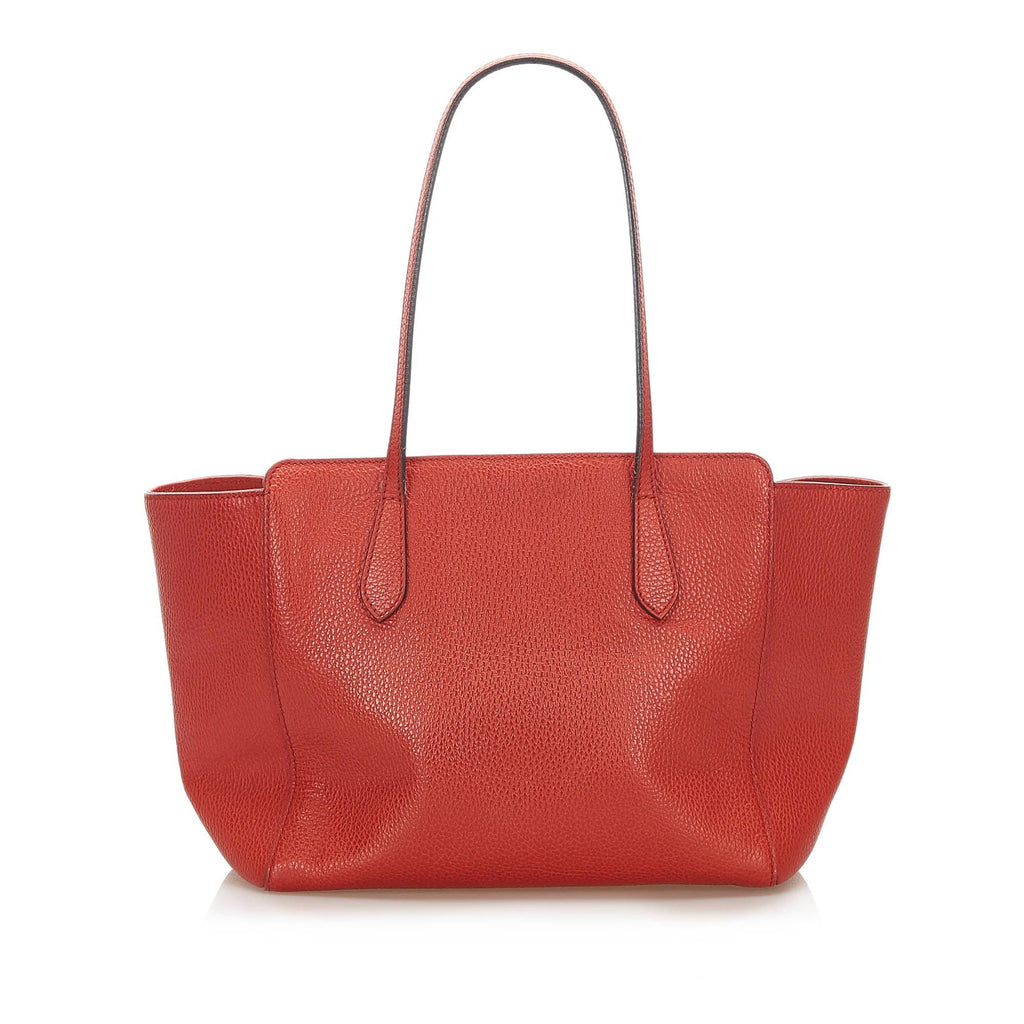 Gucci Swing Leather Tote Bag (SHG-22292)