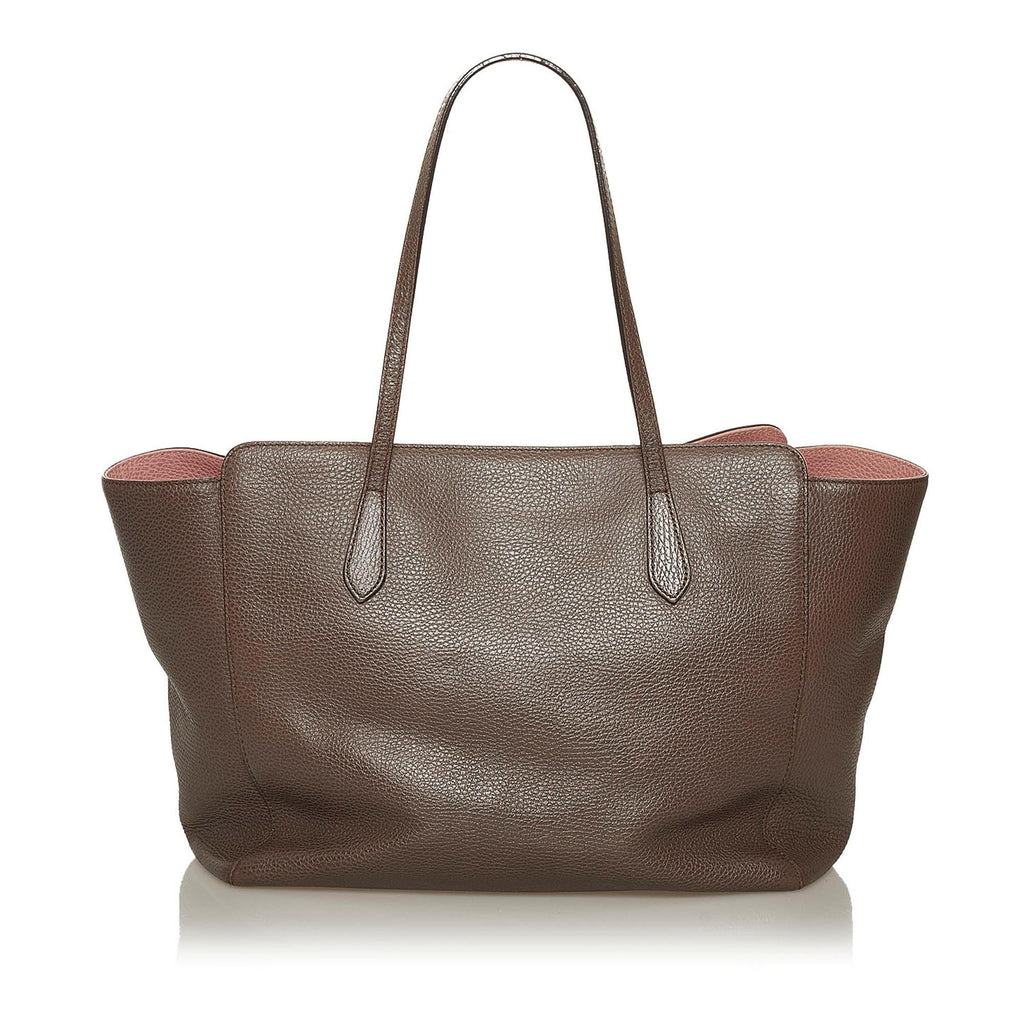 Gucci Swing Leather Tote Bag (SHG-28835)