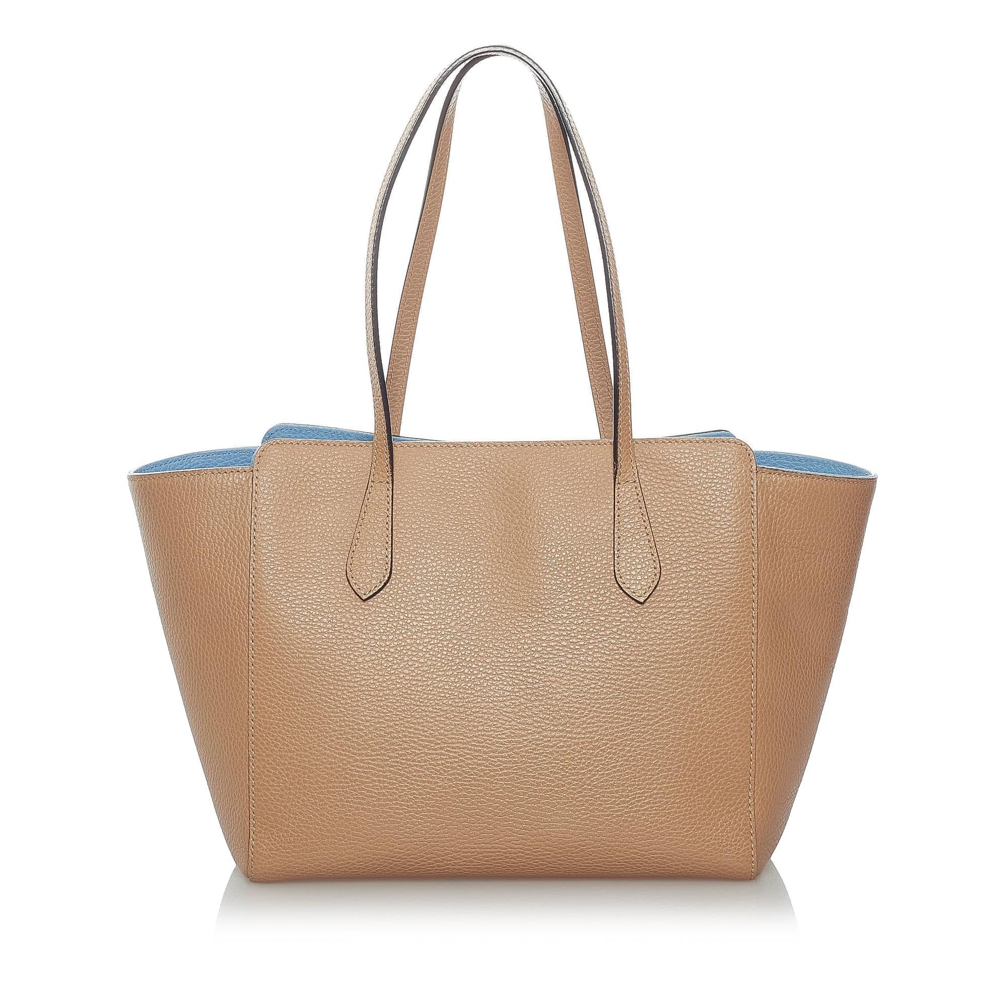 Gucci Swing Leather Tote Bag (SHG-30462)