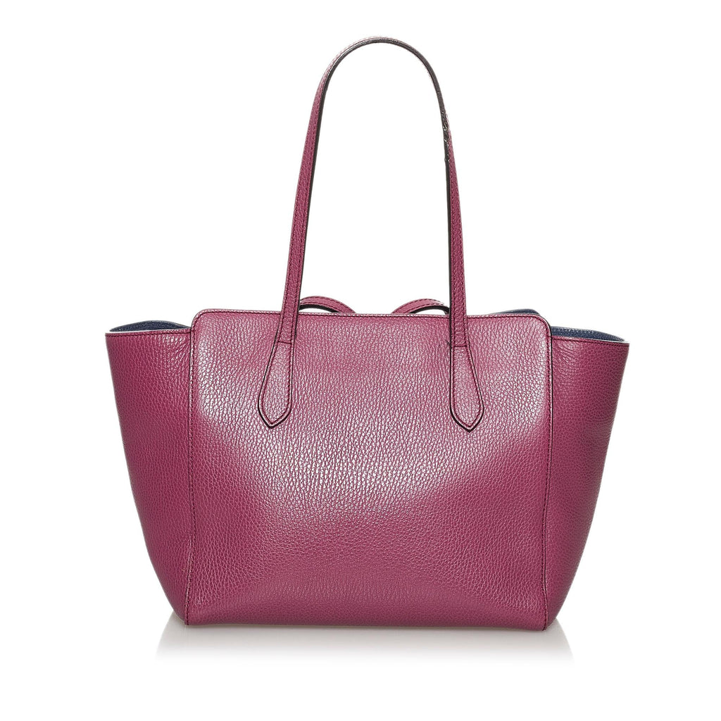 Gucci Swing Leather Tote Bag (SHG-30671)