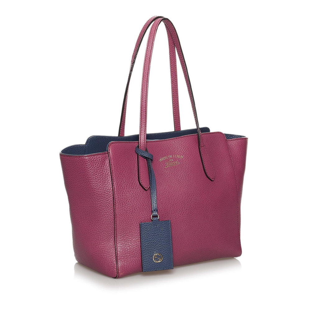 Gucci Swing Leather Tote Bag (SHG-30671)
