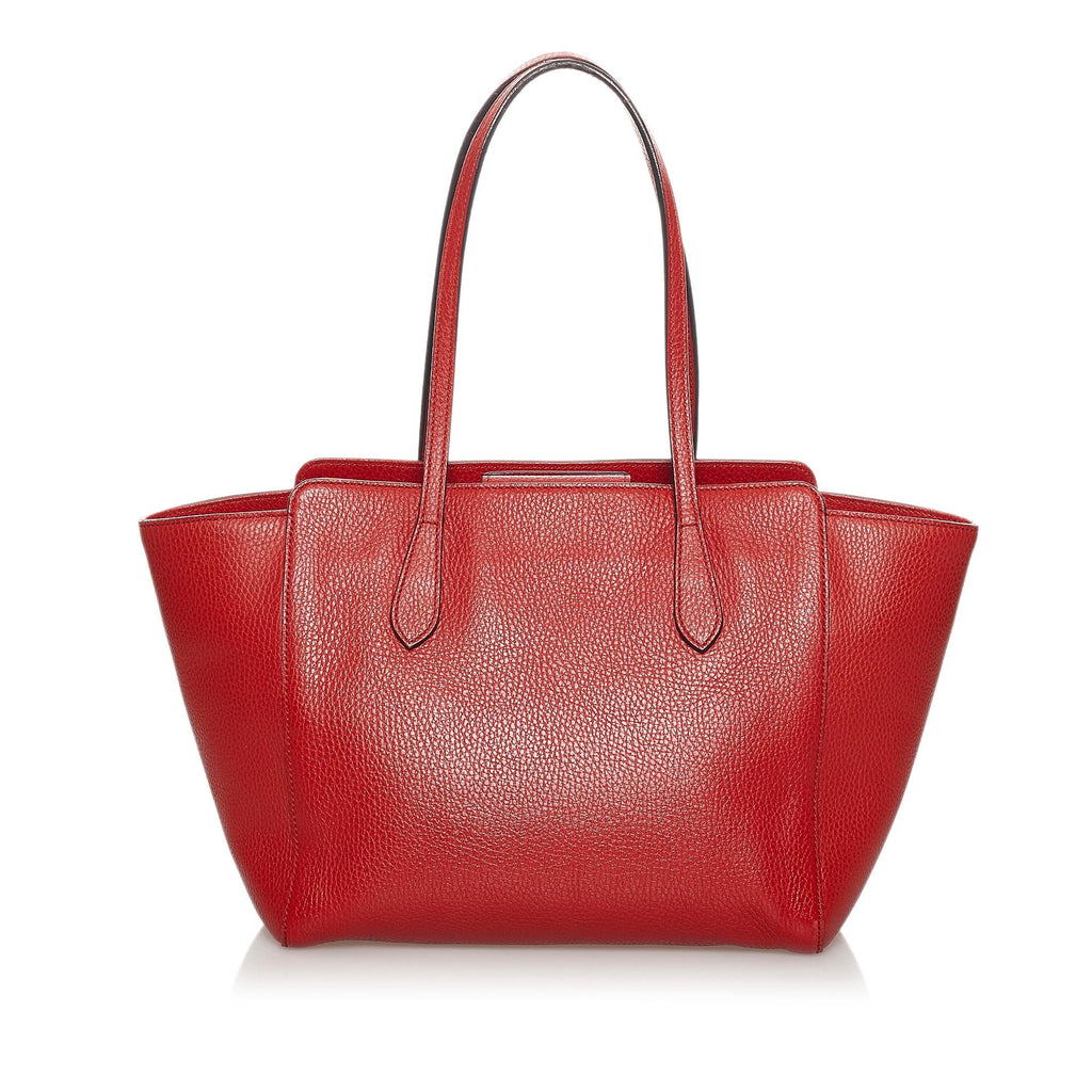 Gucci Swing Leather Tote Bag (SHG-31284)