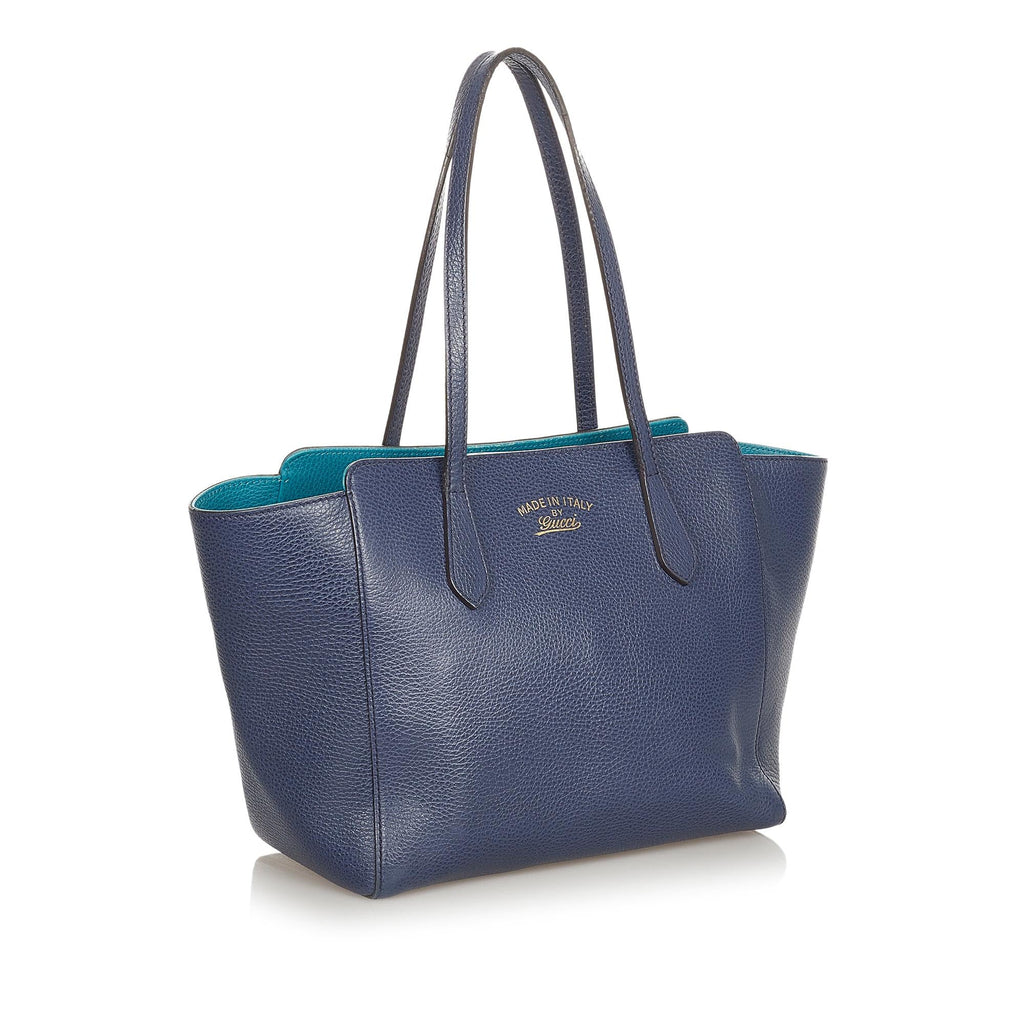 Gucci Swing Leather Tote Bag (SHG-31839)