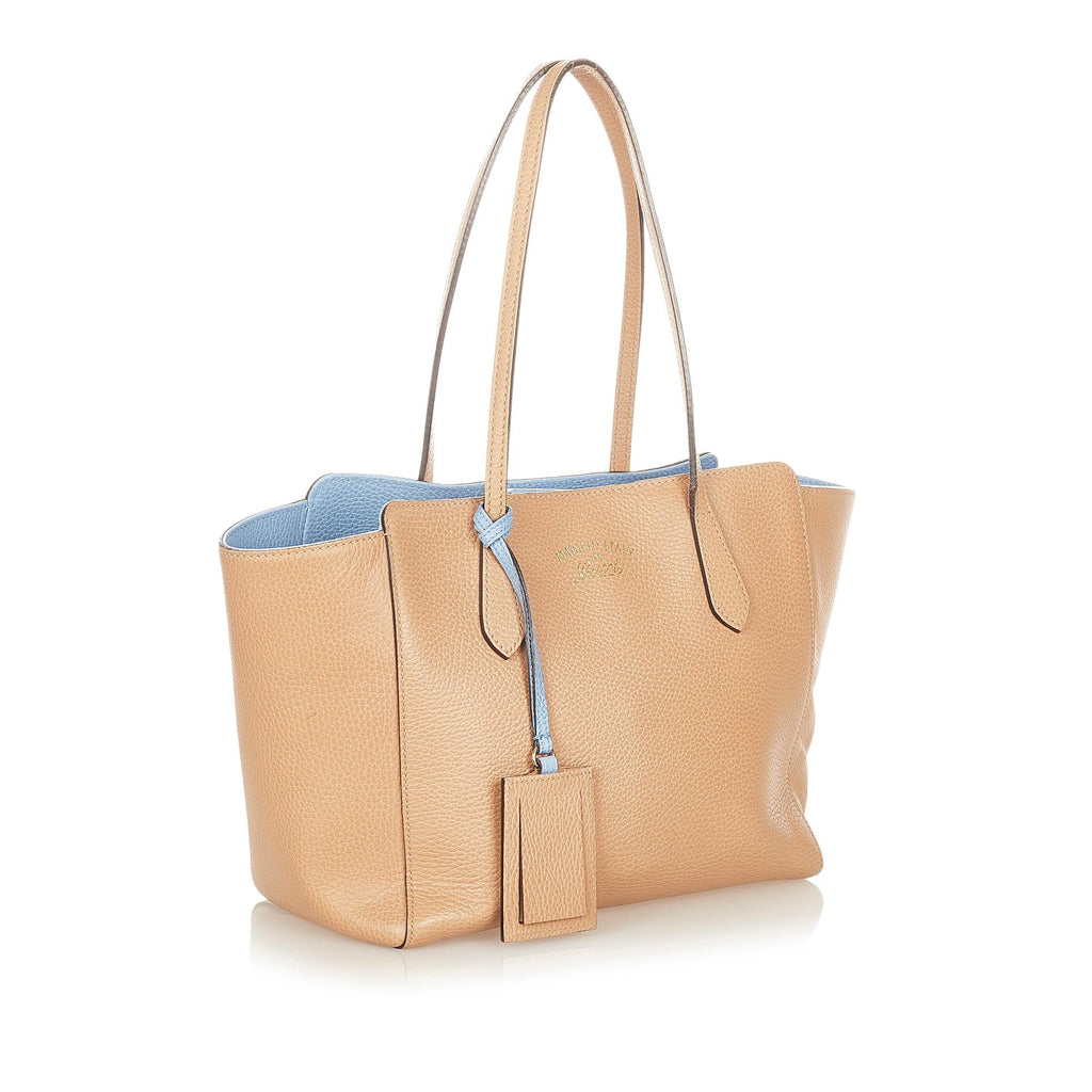 Gucci Swing Leather Tote Bag (SHG-31934)