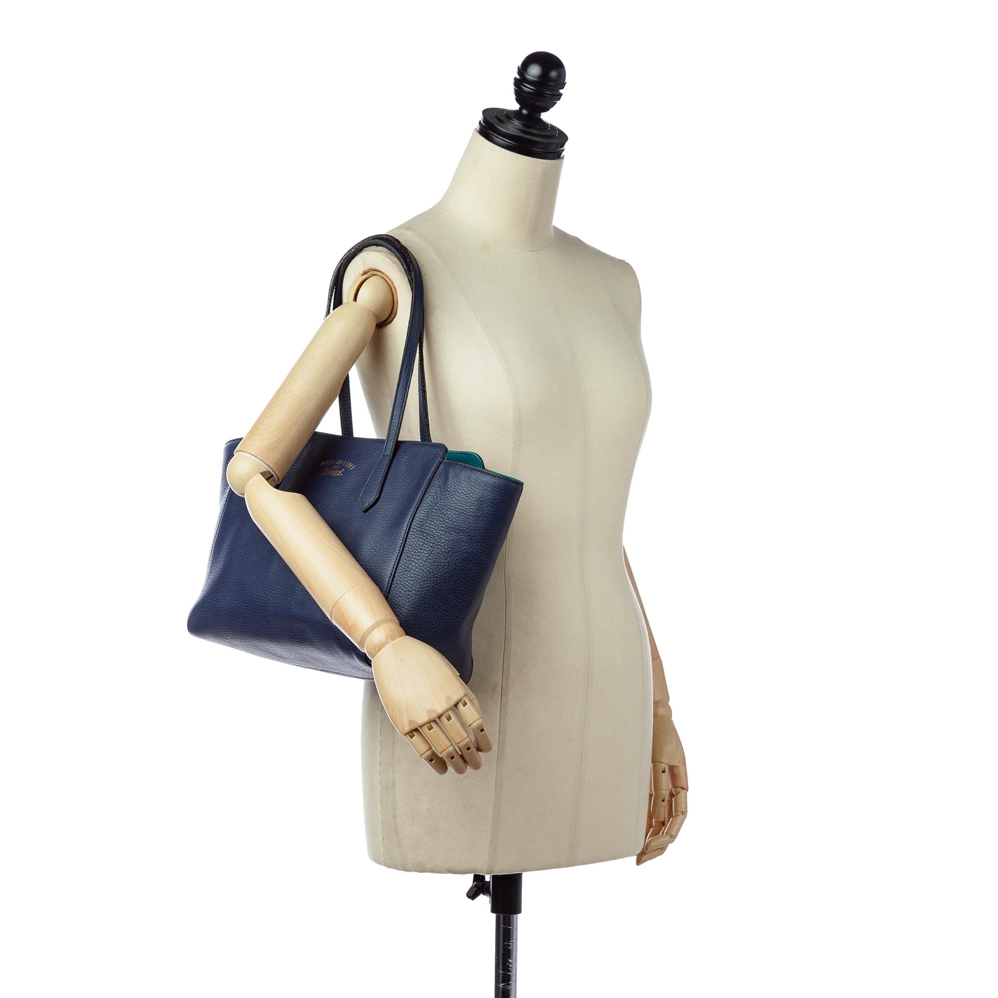 Gucci Swing Leather Tote Bag (SHG-31964)