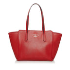 Gucci Swing Leather Tote Bag (SHG-34157)