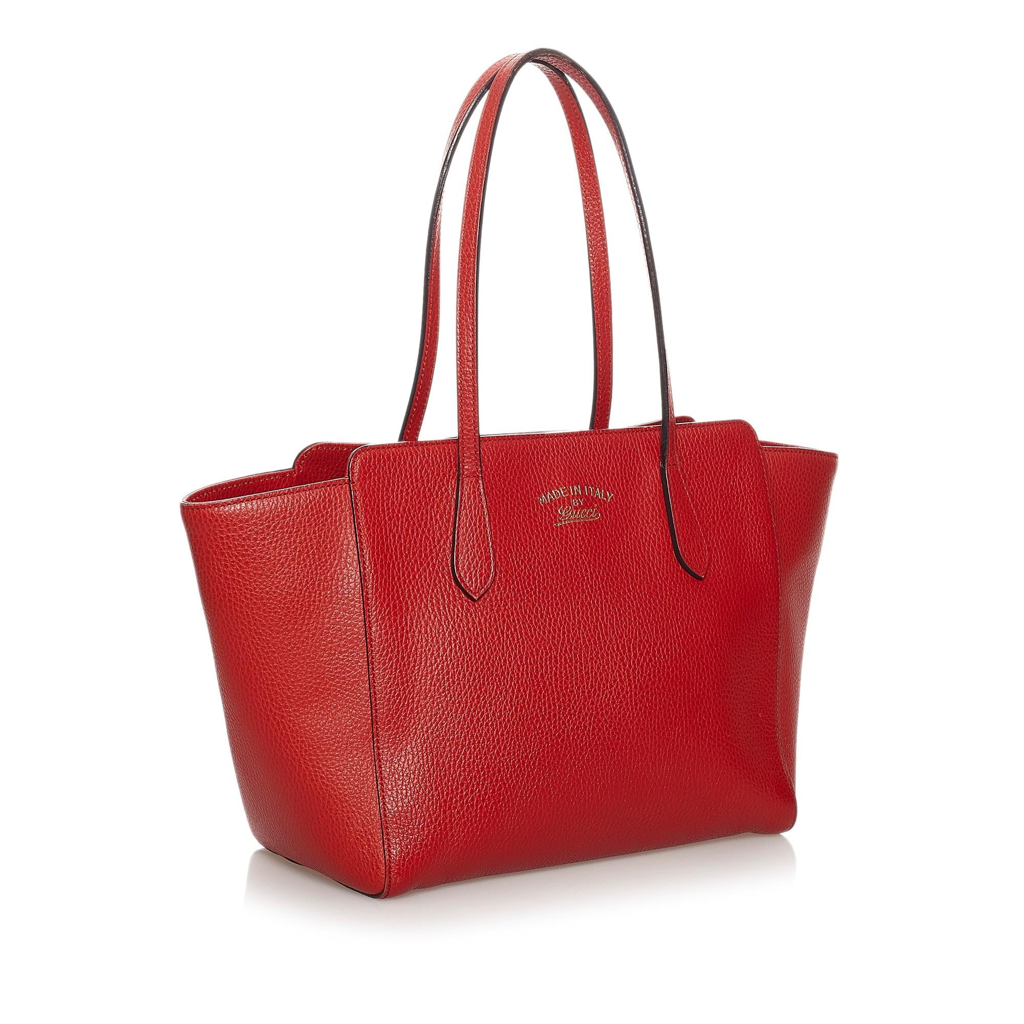 Gucci Swing Leather Tote Bag (SHG-34157)