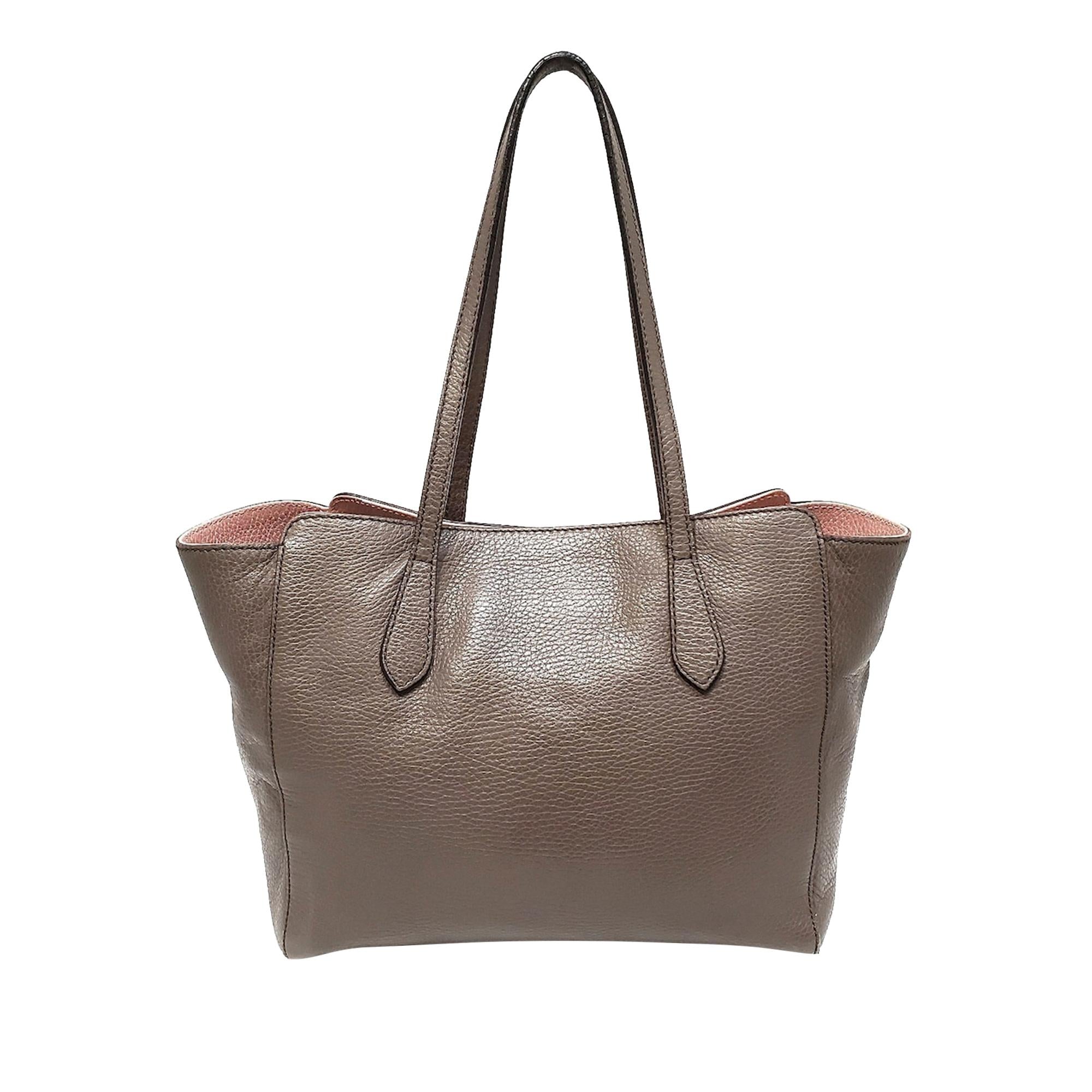 Gucci Swing Leather Tote Bag (SHG-34509)