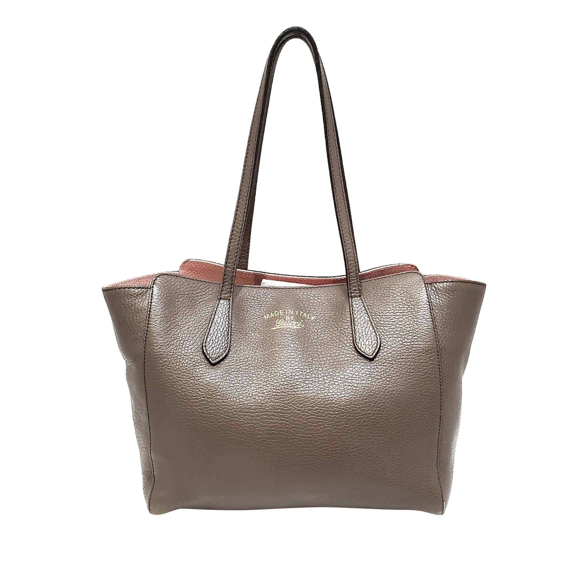 Gucci Swing Leather Tote Bag (SHG-34509)
