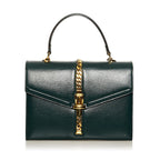 Gucci Sylvie 1969 Leather Satchel (SHG-37211)
