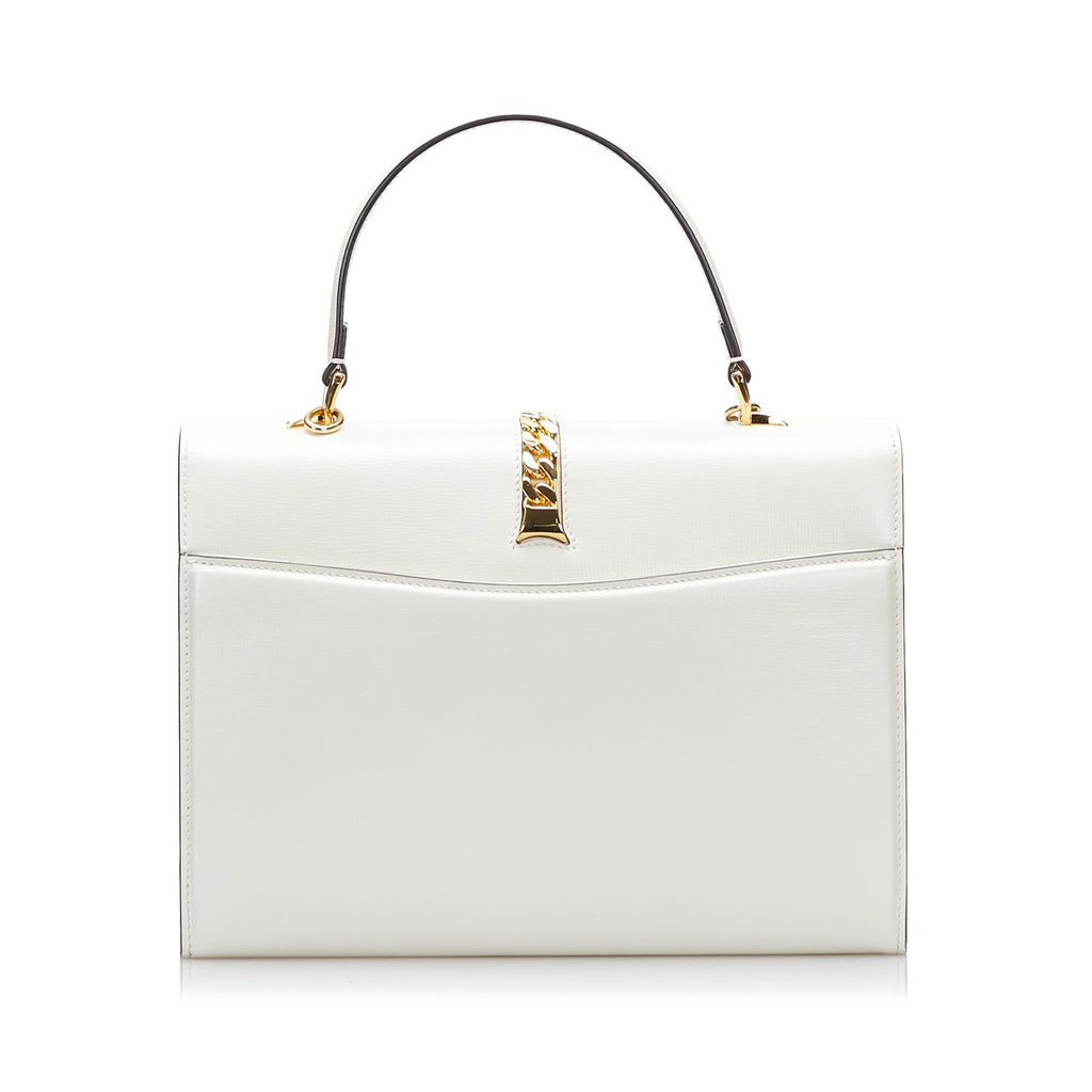 Gucci Sylvie 1969 Leather Satchel (SHG-XLLZGR)