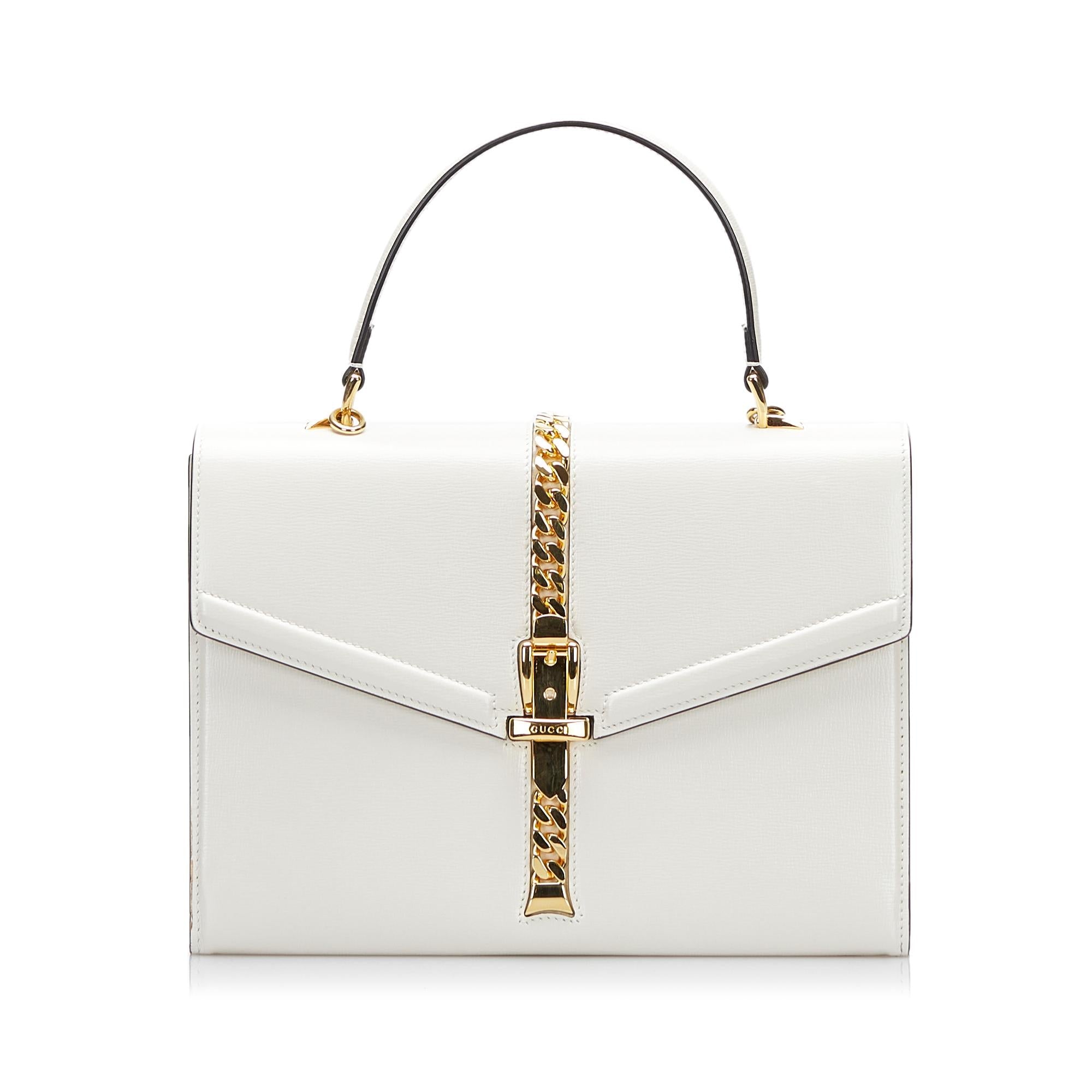 Gucci Sylvie 1969 Leather Satchel (SHG-XLLZGR)